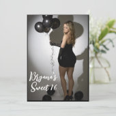 Invitation Photo complète avant et arrière tendance moderne d (Debout devant)