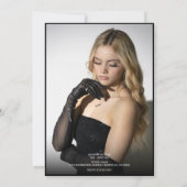 Invitation Photo complète avant et arrière tendance moderne d (Dos)