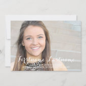 Invitation Photo complète avec script - Graduation Party (Devant)