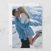 Invitation Photo contemporaine simple Mariage moderne (Dos)