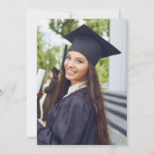 Invitation Photo Coquette Pink Bow Nursing School Graduate (Dos)