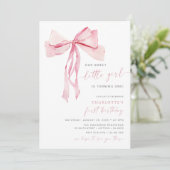 Invitation Photo Coquette pour Premier Anniversair (Debout devant)