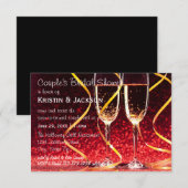 Invitation Photo coupe Champagne - Fête de l'mariée 3x5 (Devant / Derrière)