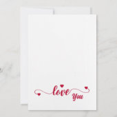 Invitation Photo Couples Love Holidays Card (Dos)