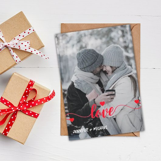 Invitation Photo Couples Love Holidays Card