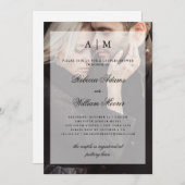 Invitation photo Couples Shower avec superposition (Devant / Derrière)