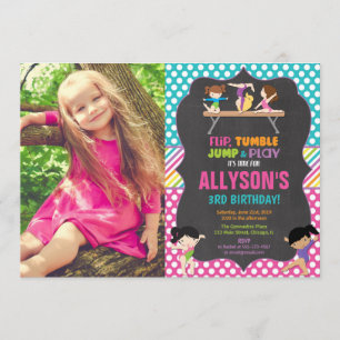 Invitation Photo croulante de fête d'anniversaire de partie