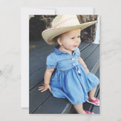 Invitation Photo customisée First Rodeo Girls 1er anniversair (Dos)