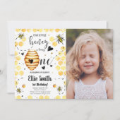 Invitation photo d'abeilles (Devant)