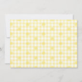 Invitation Photo d'anniversaire 2 ans sur le thème Gingham Le (Dos)