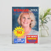 Invitation photo d'anniversaire - Couverture de ma (Debout devant)