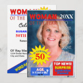 Invitation photo d'anniversaire - Couverture de ma (Devant / Derrière)