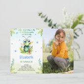 Invitation Photo d'anniversaire de bogue modifiable (Debout devant)