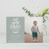 Invitation Photo d'anniversaire de Bunny (Debout devant)