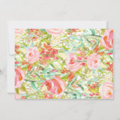 Invitation Photo d'anniversaire de la cowboy fleurie rose et  (Dos)