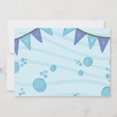 Invitation Photo d'anniversaire de la fête de la piscine (Dos)