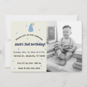 Invitation Photo d'anniversaire de la fête et des points past (Devant)