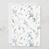 Invitation Photo d'anniversaire de la Fille de la Fée de Forê (Dos)