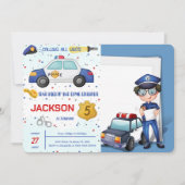 Invitation photo d'anniversaire de la police (Devant)