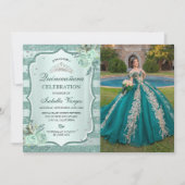 Invitation Photo d'anniversaire de la Quinceanera royale d'ar (Devant)