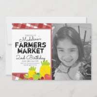Photo d'anniversaire de légumes du marché fermier 