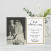 Invitation Photo d'anniversaire de mariage de n'importe quell (Debout devant)