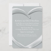 Invitation photo d'anniversaire de mariage en plat (Dos)