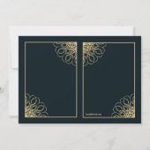 Invitation photo d'anniversaire de mariage royal (Dos)