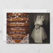 Invitation photo d'anniversaire de mariage - TOUTE (Devant)