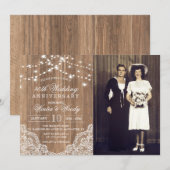 Invitation photo d'anniversaire de mariage - TOUTE (Devant / Derrière)