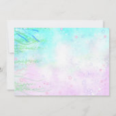 Invitation photo d'anniversaire de Mermaid Kids (Dos)