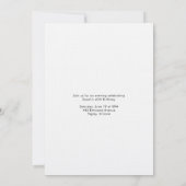 Invitation Photo d'anniversaire de milestone moderne (Dos)