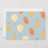 Invitation Photo d'anniversaire de première fête d'anniversai (Dos)