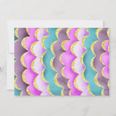 Invitation photo d'anniversaire de sirène Splash S (Dos)