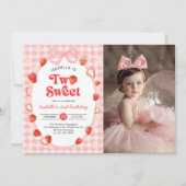 Invitation Photo d'anniversaire des 2 ans de Strawberry Two S (Devant)