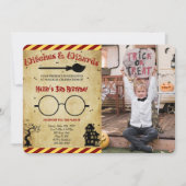 Invitation photo d'anniversaire d'Halloween (Devant)