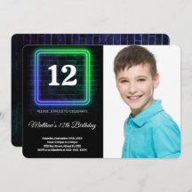 Photo d'anniversaire du garçon