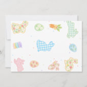 Invitation Photo d'anniversaire pastel pour un premier annive (Dos)