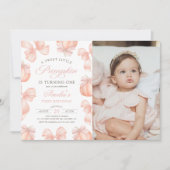 Invitation photo d'anniversaire Petite Citrouille (Devant)