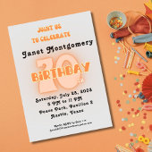 Invitation Photo d'anniversaire Retro Boomer