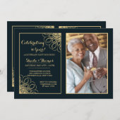 Invitation photo d'anniversaire royale (Devant / Derrière)