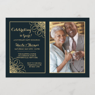Invitation photo d'anniversaire royale