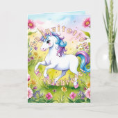 Invitation Photo d'anniversaire sur mesure de Magic Pastel (Devant)