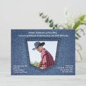 Invitation photo dans la poche (Debout devant)