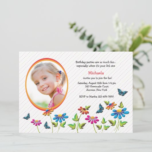 Invitation Photo Dans La Vallée (Debout devant)