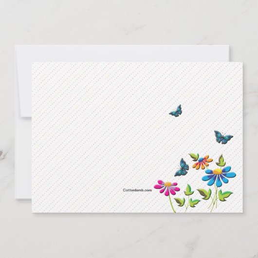 Invitation Photo Dans La Vallée (Dos)