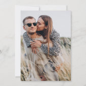 Invitation Photo d'aquarelle Fleur sauvage moderne Enregistre (Dos)