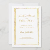 Invitation Photo d'aquarelle moderne Enregistrer la date (Dos)