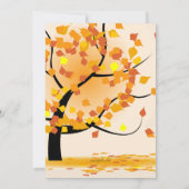 Invitation photo d'automne (Dos)