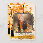 Invitation photo d'automne (Devant / Derrière)